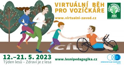 Virtuální běh pro vozíčkáře v rámci Týdne lesů 2023